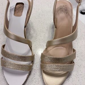 Naturalizer Gold Strappy Heels
